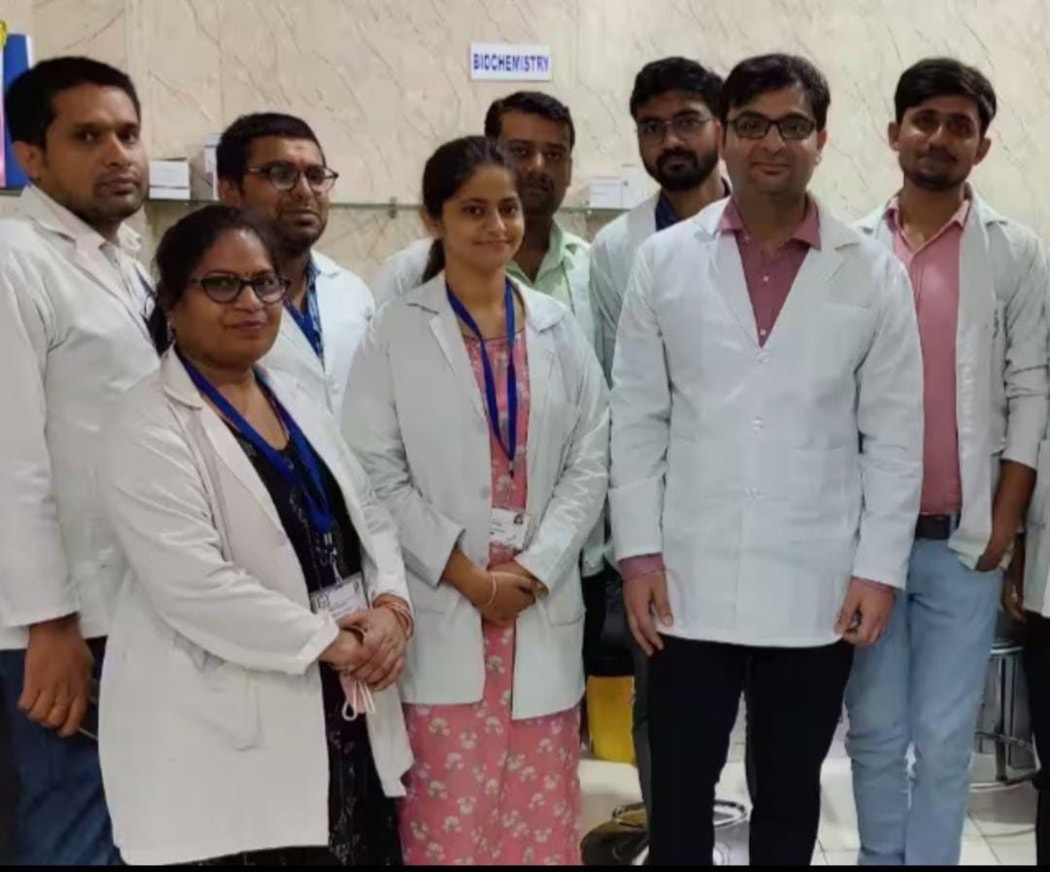 Laboratory team at work